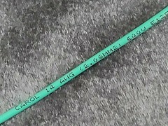 Carol 76812 #14awg Stranded Bare Copper PVC Hook Up Wire AWM MTW 600V Green/50ft