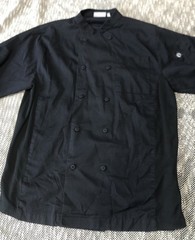 Lot Of 2 Chef Works Unisex Cool Vent Chefs Jacket in Black M- Polycotton