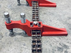 Mathey Dearman 14ft Chain Pipe Clamp 6 Clamp Steel Jackbar 2-Screw Orange