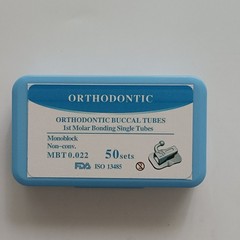 6x Dental Orthodontic Bondable Buccal Tubes MBT ROTH 022 1st 2nd Molar Non-conv