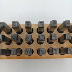 Young Bros Stamp Works 3/16” 4.8mm Steel Die Punch Stamp Letters Set