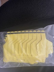 Z Tag Cow Size Yellow Blank Cattle Livestock Ear Tags 50/pkg