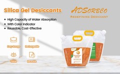 5 LBS Adsorbco Desiccant Beads, Indicating Silica Gel Beads (orange to green)