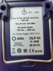 JDSU OLP-55 Optical Power Meter 2277/01 780nm to 1650nm PC/APC SM MM