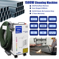 1500W Fiber Laser Cleaning Machine Metal Oil Rust Paint Removal Laser Cleaner US
