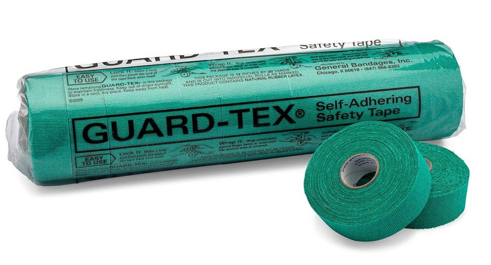 GUARD-TEX GREEN SELF-ADHERING FINGER TAPE 3/4″x30 Yd. #41308 16 ROLL PK