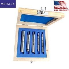 5 Pc Edge Center Finder Set Single Double End Wiggler Milling CNC Steel Tool Kit