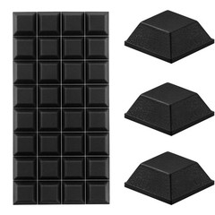 32Pcs Adhesive Rubber Feet for Electronics, Rubber Bumpers self Adhesive