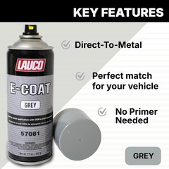 LAUCO E-Coat Gray 11 Oz Aerosol Spray Can – Direct-to-Metal Automotive Paint