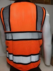 Safety vest orange with Tablet Pocket