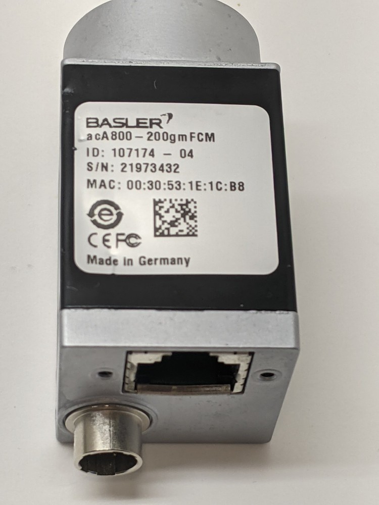 Basler acA800-200gmFCM GIGE 240 FPS Monochrome Machine Vision Camera