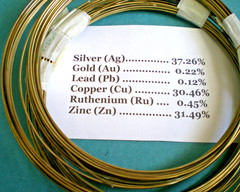 37% Silver Brazing Alloy Wire; 1.6mm. Approx. 15 Troy Oz; 90 feet ~ Cadmium free