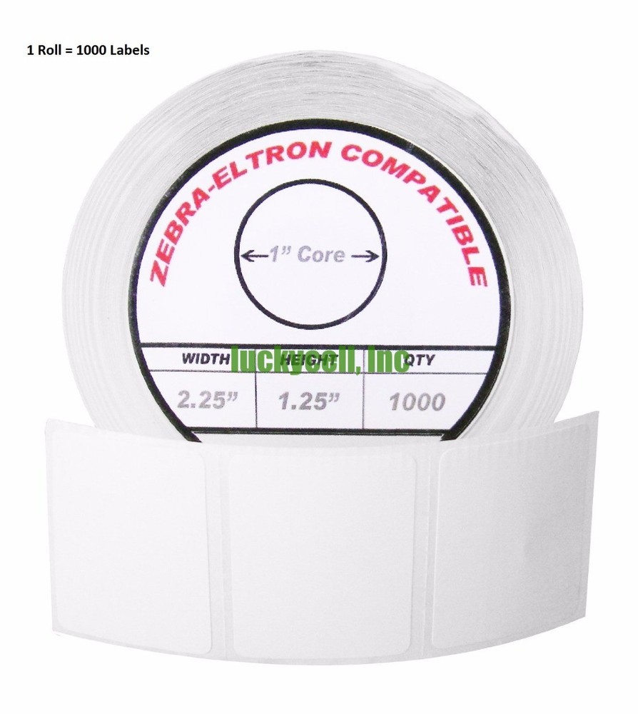 50 Rolls 2.25×1.25 Direct Thermal Barcode Label For Zebra LP2824 TLP2824 LP2844