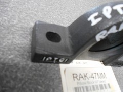 Pillow Block 47MM. Part #RAK-47MM. 2 Bolt Housing. IPTCI. Series 47. NEW!