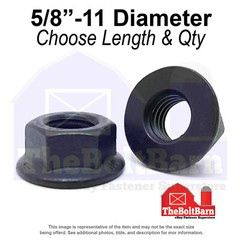 5/8″-11 Grade 8 Hex Flange Nut Phos & Oil Coarse Thread (Pick Quantity)