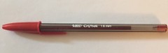 Lot of 10 RED Bic Cristal Ballpoint Pens 1.6mm, Xtra-Bold ~ Brand New!