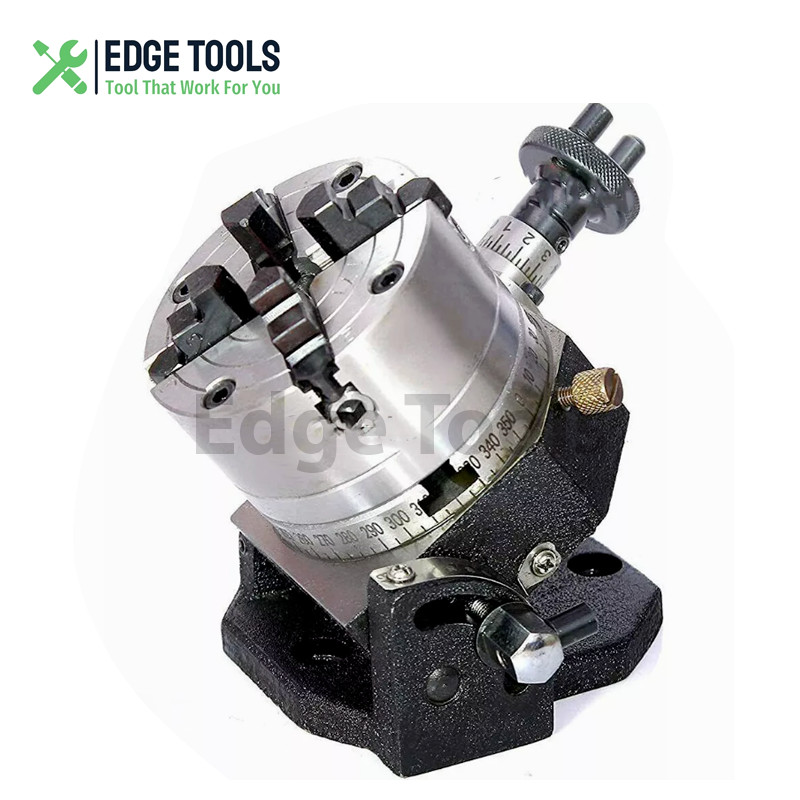 3″ Inches / 80 mm Rotary Table Tilting with 80 mm 4 Jaws Independent Chuck USA