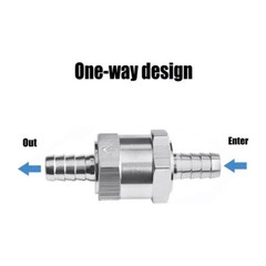 12mm 1/2 Inch Inline Check Valve Fuel Diesel Liquid Oil Air One Way Non Return