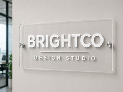 acrylic business sign
