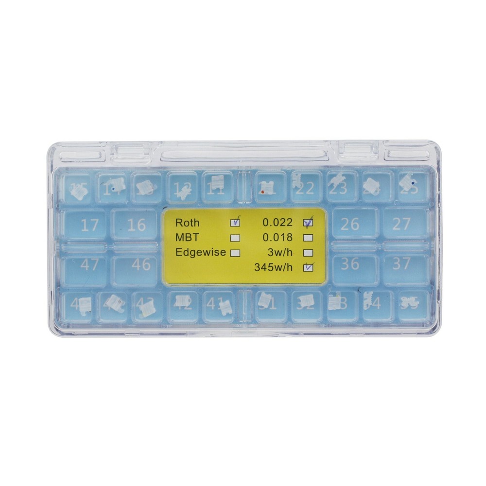 Dental Orthodontic Ceramic Brackets Ortodoncia Braces Cerámica Roth MBT 0.022