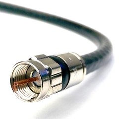150ft BLK OUTDOOR RG6 COAXIAL CABLE WEATHER SEAL COMPRESSION FITTINGS