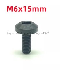 Titanium Bolt M6 M8 Hex Head Ti Screw for Bike Motorcycle 12 15 20 25 30 35 40mm