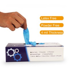 2000pcs Non-Latex Nitrile Gloves Powder Free Thicken 4 mil M/L Durable Rubber US