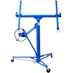 FOREOCELIV 11ft Drywall Lift Panel Hoist Jack Lifter 150 lbs Ceiling Wall Blue