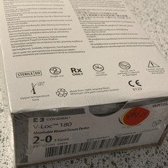 Covidien V-Loc 180 Absorbable Wound Closure Device 2-0 Gen Surg VLOCL0335