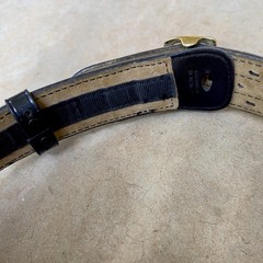 Safariland Duty Belt MDL 87V 44/110 4210 Black Solid Brass Buckle Handcuff Cases