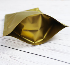 100pc Gold Black Pink Green Silver Matte Resealable Bags (~3x5in/4x6in/5x7in)