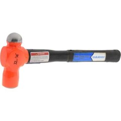 PRO SOURCE Steel Ball Pein Hammer: 2 lb Head, 14″ Overall Length