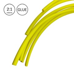 2:1 Heat Shrink Tubing Tube White & Yellow Glue Waterproof Dual Wall Wires Wrap