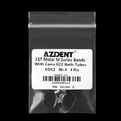 AZDENT Dental Orthodontic Buccal Tube Bands 1st Molar #35-40+# Roth .022 U3/L2