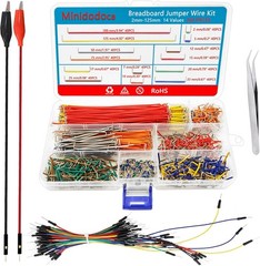 560 Piece Jumper Wire Kit, 14 Lengths Assorted Preformed Breadboard Jumper