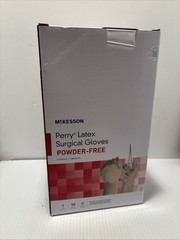 McKesson Perry Latex Surgical Glove Standard Cuff Length SIZE 6.5 50 per Box