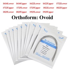 10 Packs/100pcs Dental Orthodontic Stainless Steel Rectangular Arch Wires Ovoid