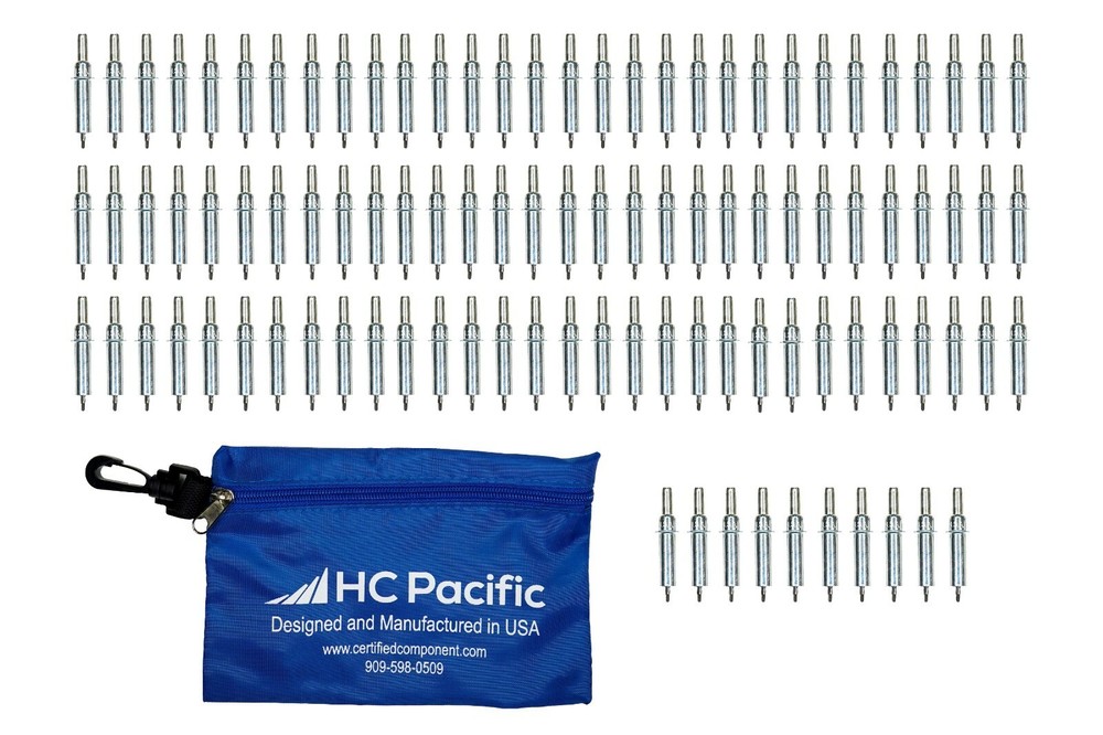 100 each C3/32 Cleco Fasteners & Pouch (Drill Size #40, Grip 0-1/4″) Made in USA