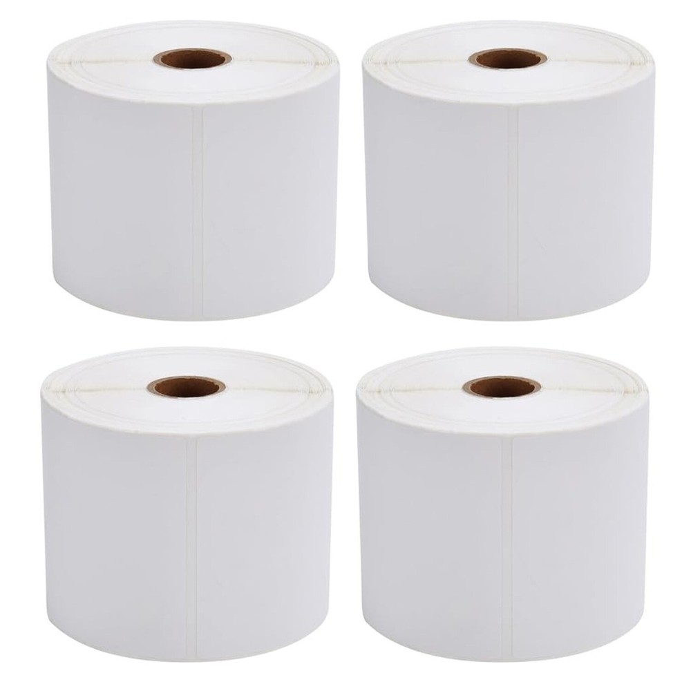4 Rolls of 450 Direct Thermal Shipping Labels 4×6 for Zebra ZP450 Eltron 2844