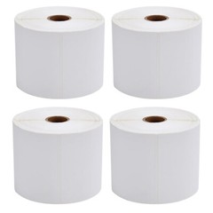 4 Rolls of 450 Direct Thermal Shipping Labels 4×6 for Zebra ZP450 Eltron 2844