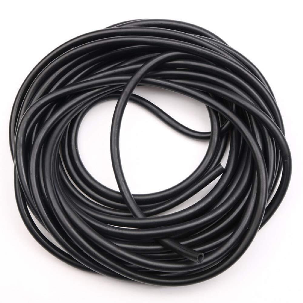 50 FT Black Latex Rubber Tubing3/8in OD 1/4in ID Black 1 Continuous Piece