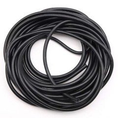 50 FT Black Latex Rubber Tubing3/8in OD 1/4in ID Black 1 Continuous Piece