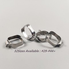 Dental Orthodontic 1st Rough Molar Bands with Buccal Tubes #29-44+ Roth 018/022