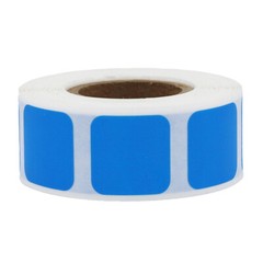 Square Shaped Stickers | 0.75″ Inch Wide | 500 Pack | Pick One Color