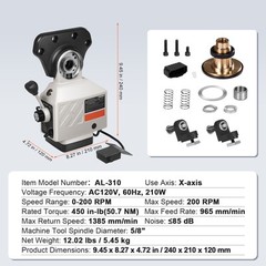 VEVOR Sharps X Axis Power Feed Bridgeport Milling Machine Power Feeder