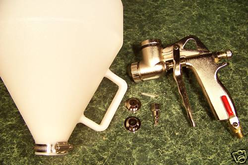 AIR WALL and CEILING TEXTURE HOPPER GUN Round 3 Nozzle Fluid Control Knob Light