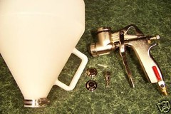 AIR WALL and CEILING TEXTURE HOPPER GUN Round 3 Nozzle Fluid Control Knob Light