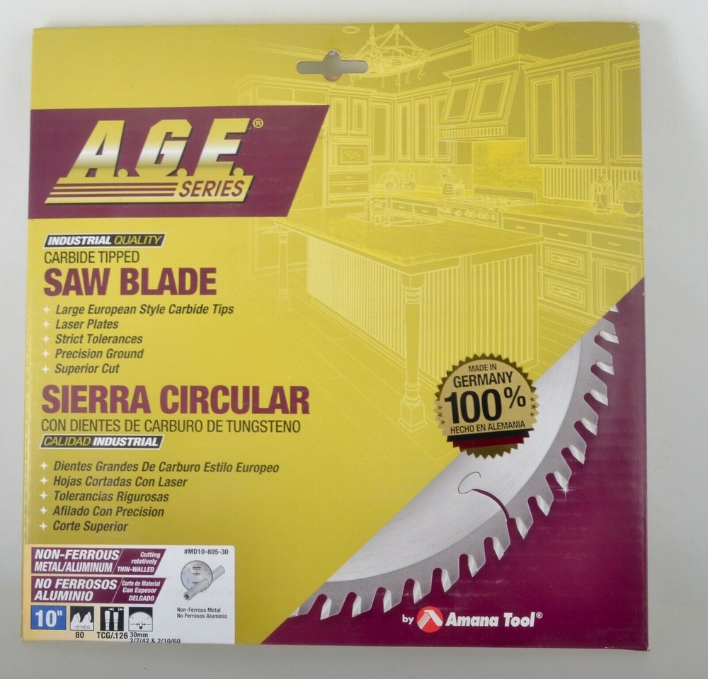 Amana Tool A.G.E. Series MD10-805-30 Industrial Quality Saw Blade Non-Ferrous