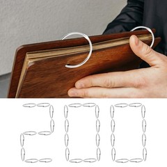 200 Pack 2″ Metal Loose Leaf Binder Rings | Nickel Plated Book Rings for Crafts,