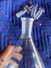 Chemglass cg-1512-09 1000mL 1L Evaporation Flask 24/40 Recovery